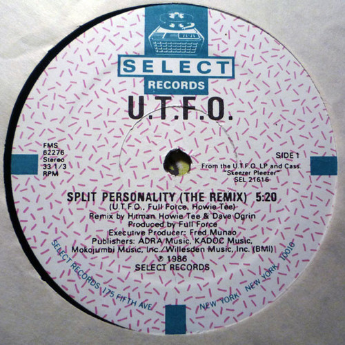 UTFO - Split Personality - Select Records - FMS 62276 - 12" 2492970674