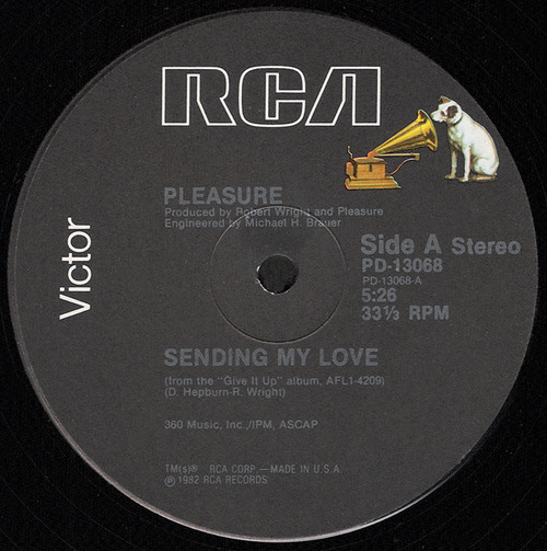 Pleasure (4) - Sending My Love - RCA Victor - PD-13068 - 12" 2427878957