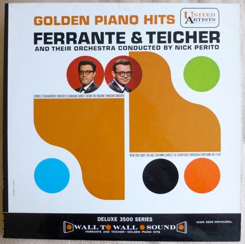 Ferrante And Teicher Orchestra - Golden Piano Hits - United Artists Records - WWR-3505 - LP, Album, Mono 2479043450