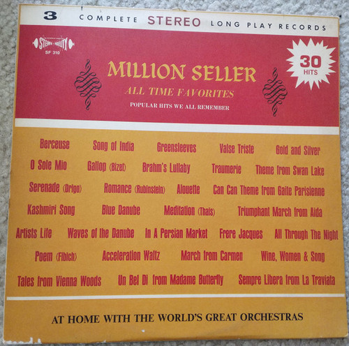 Various - Million Seller - All Time Favorites - Popular Hits We All Remember - Somerset - SF 310 - 3xLP, Comp 2415516623