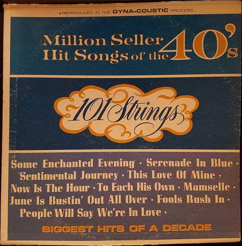 101 Strings - Million Seller Hit Songs Of The 40's - Somerset - P-21100 - LP, Album 2533739181