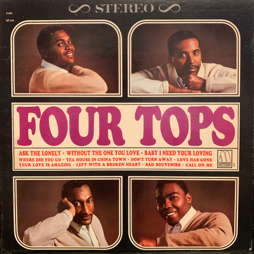 Four Tops - Four Tops - Motown, Motown, Motown - MS-622, HS-1326, RR45 6505 - LP, Album, Roc 2451261470