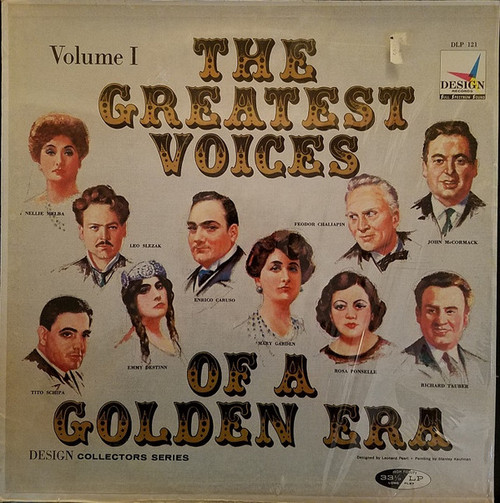 Various - The Greatest Voices Of A Golden Era - Volume 1 - Design Records (2) -  DLP 121 - LP, Comp 2415288260