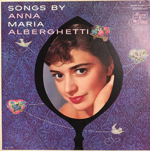 Anna Maria Alberghetti - Songs By Anna Maria Alberghetti - Mercury Wing - MGW 12135 - LP, Album 2429048264