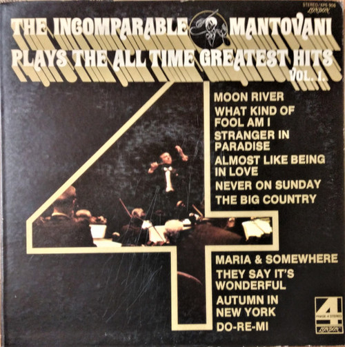 Mantovani And His Orchestra - The Incomparable Mantovani Plays The All Time Greatest Hits, Vol. 1 - London Records - XPS 906 - LP, Comp, Club, Gat 2411931656