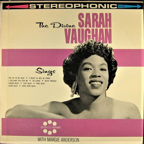 Sarah Vaughan With Margie Anderson - The Divine Sarah Vaughan Sings - Spin-O-Rama - S-114 - LP 2538279579