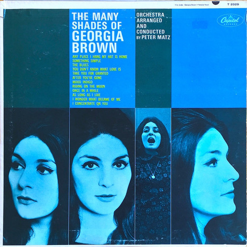 Georgia Brown - The Many Shades of Georgia Brown  - Capitol Records, Capitol Records - T 2329, T-2329 - LP, Album, Mono 2494444469