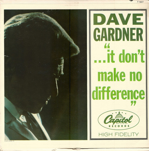 Brother Dave Gardner - It Don't Make No Difference - Capitol Records - T 1867 - LP, Album, Mono 2467019711