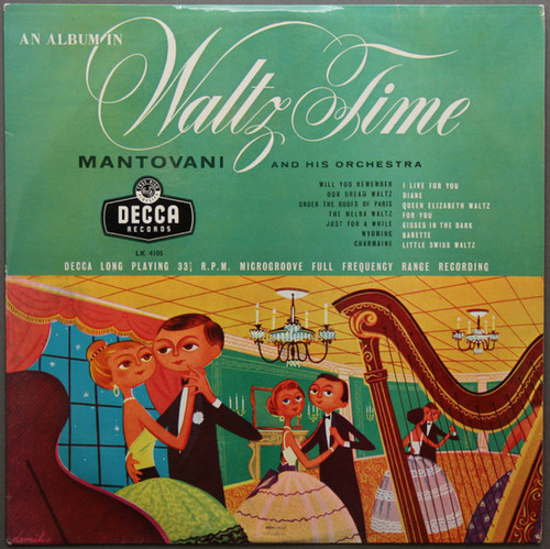 Mantovani And His Orchestra - An Album In Waltz Time - Decca, Decca - LK 4105, LK.4105 - LP, Album 2479196426