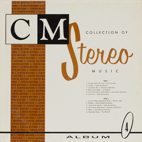 Various - Curtis Mathes Collection Of Stereo Music Album 4 - Curtis Mathes, Columbia Record Productions - Record IV - LP, Album, Comp 2479057874