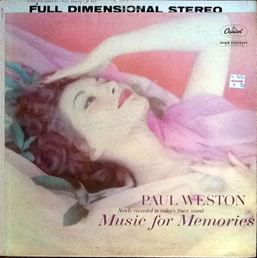 Paul Weston (2) - Music For Memories - Capitol Records - ST-1222 - LP 2477629502