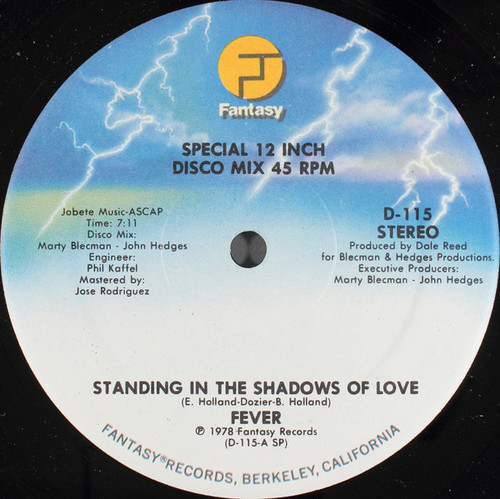 Fever (3) - Standing In The Shadows Of Love - Fantasy - D-115 - 12" 2471470769