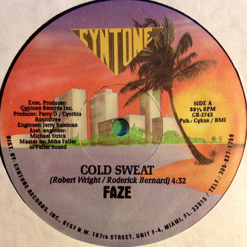 Faze (2) - Cold Sweat - Cyntone Records - CR-2743 - 12" 2412333854