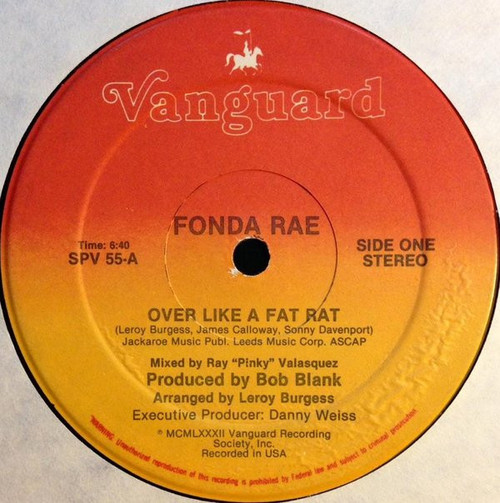 Fonda Rae - Over Like A Fat Rat (12")