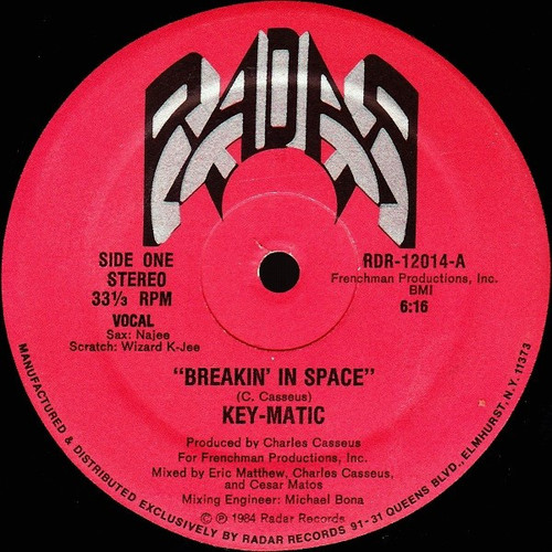 Key-Matic - Breakin' In Space - Radar Records (2) - RDR-12014 - 12" 2491683776