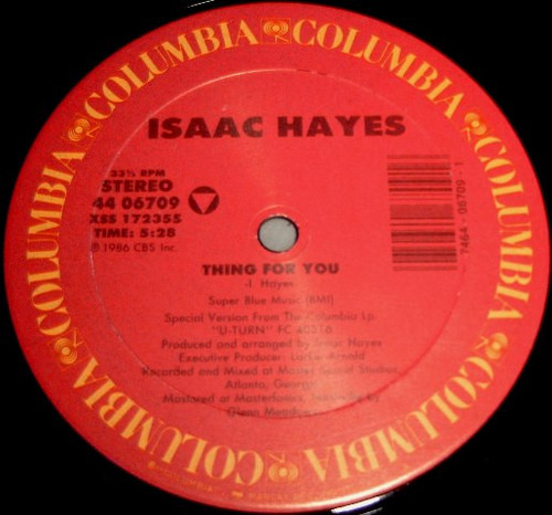 Isaac Hayes - Thing For You - Columbia - 44 06709 - 12" 2492854397