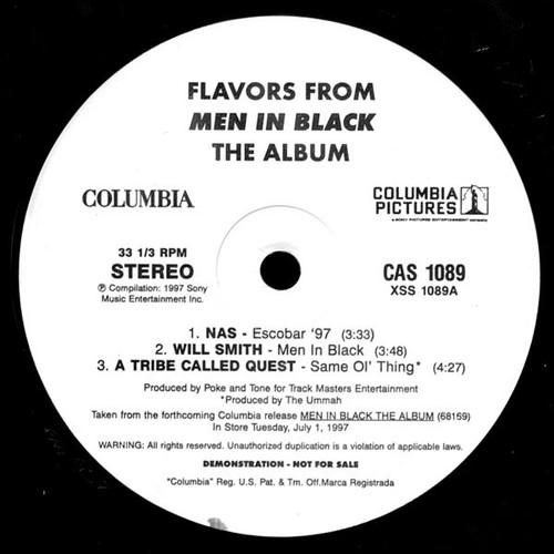 Various - Flavors From Men In Black The Album - Columbia - CAS 1089 - 12", Promo, Smplr 2470365809