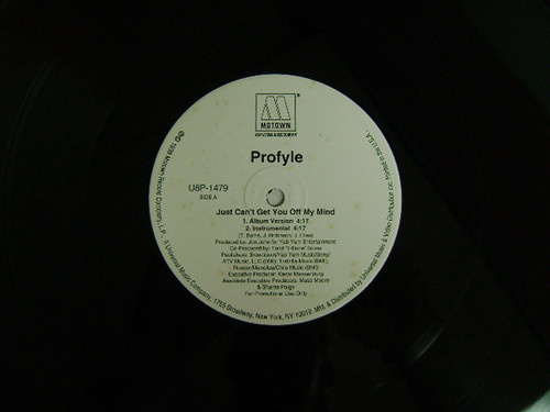 Profyle - Just Can't Get You Off My Mind - Motown - U8P-1479 - 12", Single, Promo 2471575907