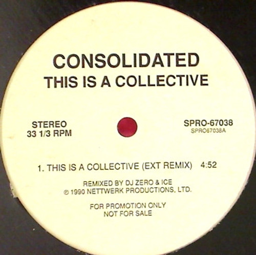Consolidated - This Is A Collective - Nettwerk - SPRO-67038 - 12", Single, Promo 2396386423