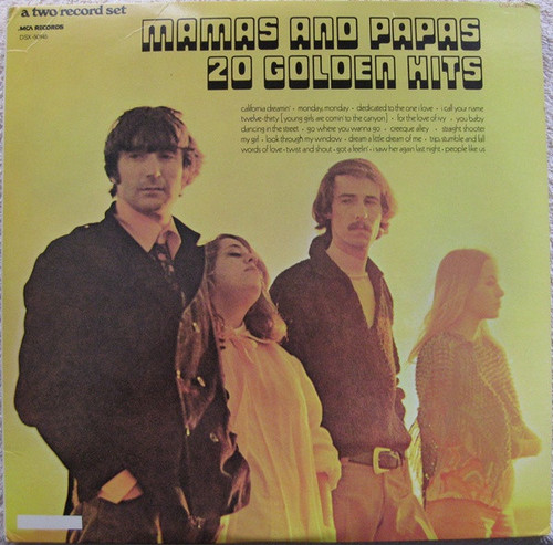 The Mamas & The Papas - 20 Golden Hits - MCA Records - DSX-50145 - 2xLP, Comp, Club, RE 2475974876