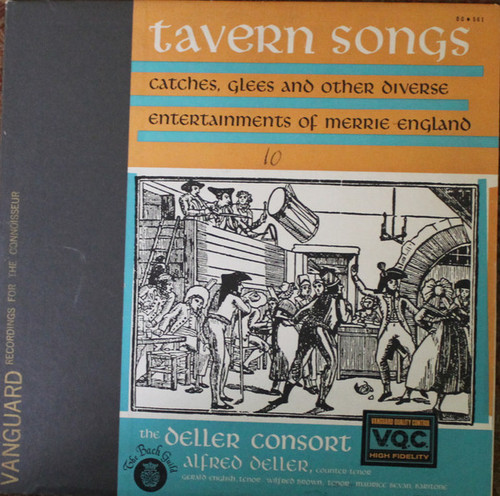 Deller Consort - Tavern Songs (Catches, Glees And Other Diverse Entertainments Of Merrie England) - The Bach Guild - BG-561 - LP, Album, Mono 2437372670