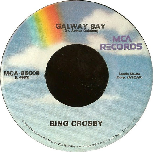 Bing Crosby - Galway Bay / My Girl's An Irish Girl - MCA Records - MCA-65005 - 7", RE 2485600760