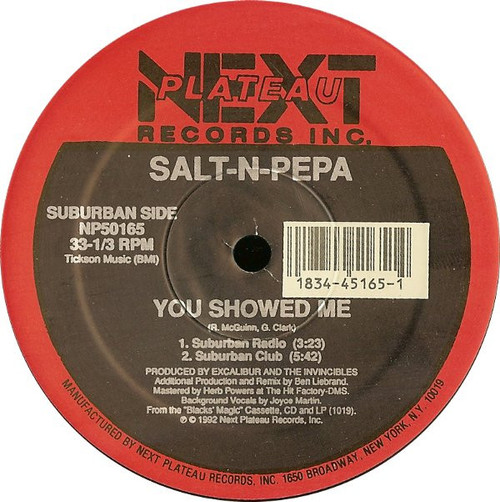 Salt 'N' Pepa - You Showed Me - Next Plateau Records Inc. - NP50165 - 12", Single 2508217715