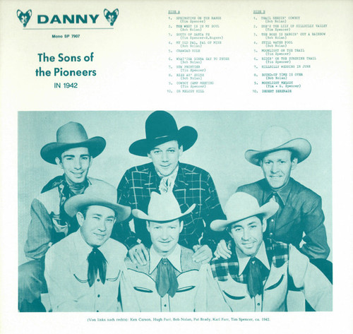 The Sons Of The Pioneers - The Sons Of The Pioneers In 1942 - Danny - SP 7907 - LP, Album, Mono 2417016164
