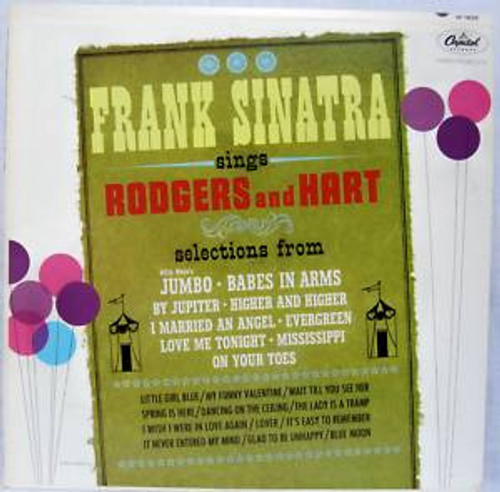 Frank Sinatra - Sings Rodgers And Hart - Capitol Records - W 1825 - LP, Comp, Mono 2470577825