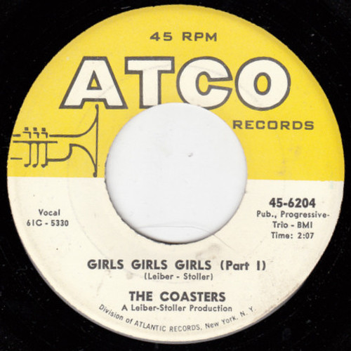 The Coasters - Girls Girls Girls (7", Single)