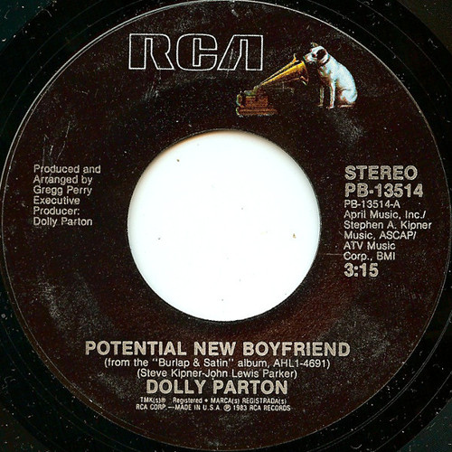 Dolly Parton - Potential New Boyfriend (7", Single, Styrene, Ind)