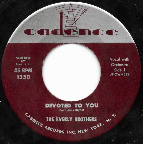 The Everly Brothers* - Devoted To You / Bird Dog (7", Single)