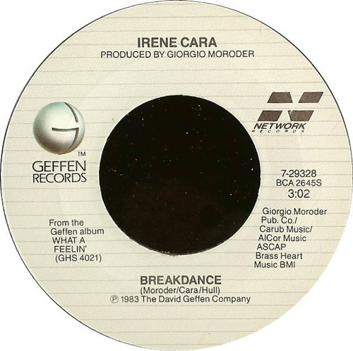 Irene Cara - Breakdance / Cue Me Up (7", Single, Jac)