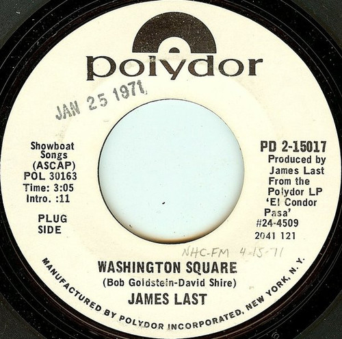 James Last - Washington Square / Proud Mary (7", Promo, Styrene)