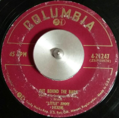 "Little" Jimmy Dickens* - Out Behind The Barn / Closing Time (7", Single)