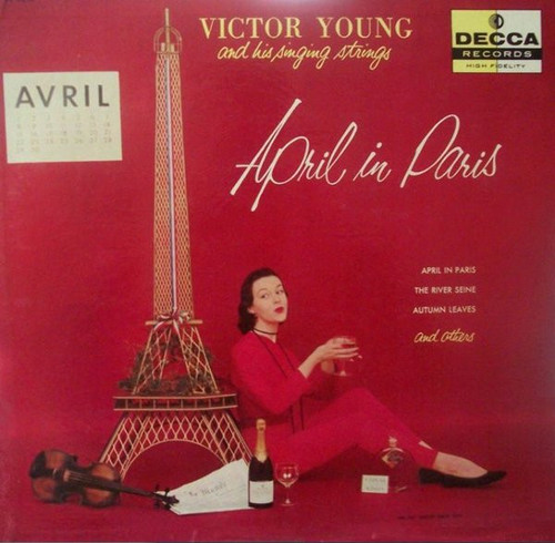 Victor Young And His Singing Strings - April In Paris (LP)