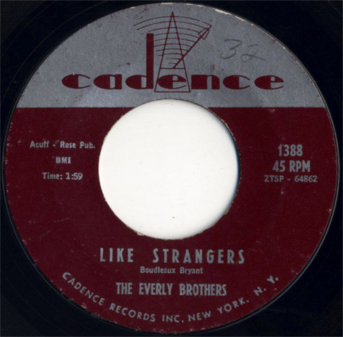 The Everly Brothers* - Like Strangers / Brand New Heartache (7", Single)