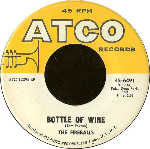 The Fireballs - Bottle Of Wine / Can't You See I'm Tryin' (7", Single, SP )