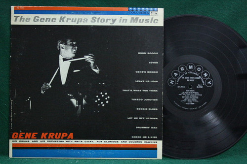 Gene Krupa, His Drums And His Orchestra* With Anita O'Day, Roy Eldridge And Dolores Hawkins - The Gene Krupa Story In Music (LP, Mono)