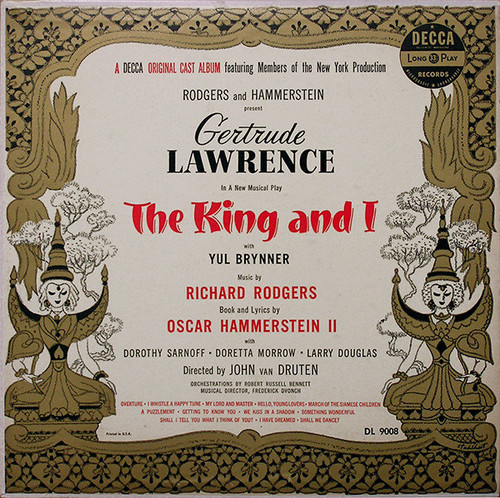 Rodgers And Hammerstein* - The King And I (LP, Album, Mono, RP)