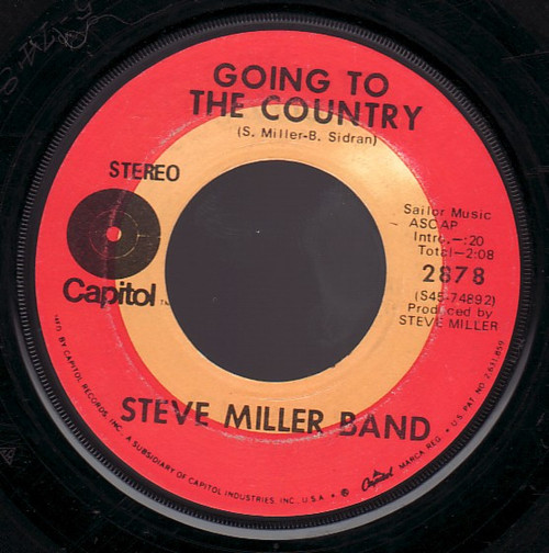 Steve Miller Band - Going To The Country (7", Single)