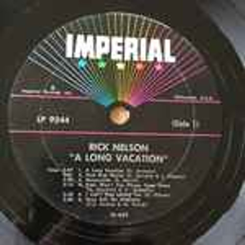 Rick Nelson* - A Long Vacation (LP, Album, Mono)