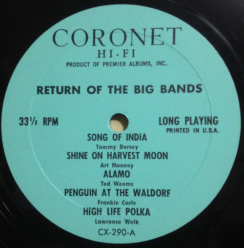 Various - Return Of The Big Bands (LP, Comp, Mono)