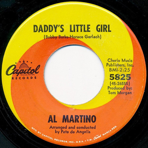 Al Martino - Daddy's Little Girl (7", Single)