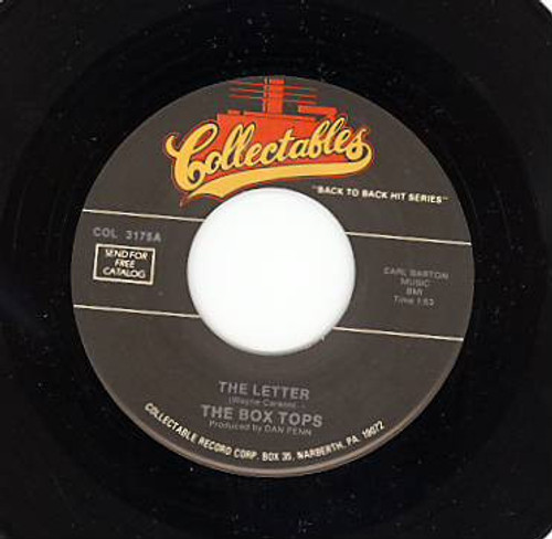 The Box Tops* - The Letter / Sweet Cream Ladies (Forward March) (7", RE)