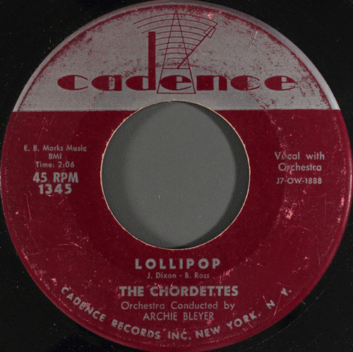 The Chordettes - Lollipop (7")