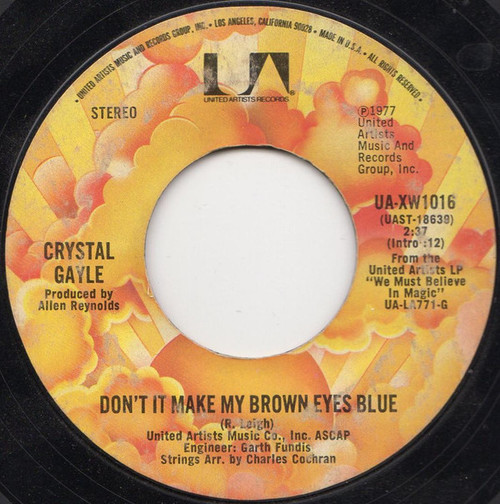 Crystal Gayle - Don't It Make My Brown Eyes Blue (7", Single, Ter)