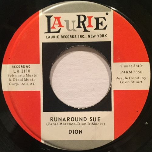 Dion (3) - Runaround Sue / Runaway Girl (7", Single)