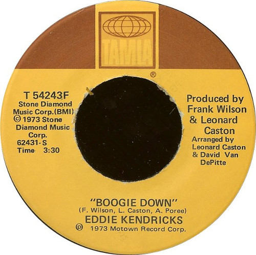 Eddie Kendricks - Boogie Down (7", Single)