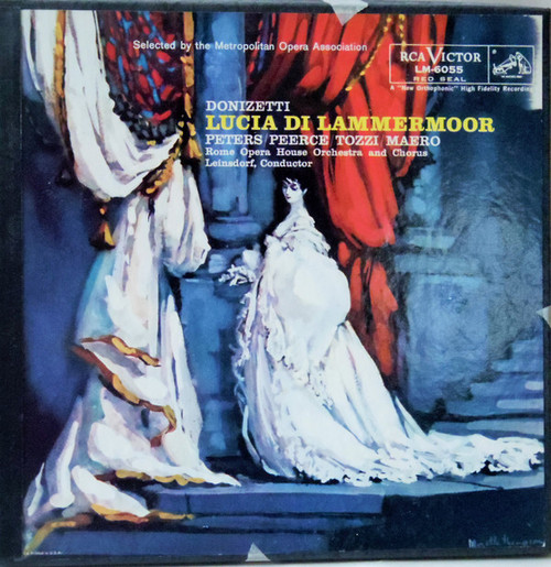 Donizetti*, Peters*, Peerce*, Tozzi*, Maero*, Rome Opera House Orchestra* And Chorus*, Leinsdorf* - Lucia Di Lammermoor (2xLP, Album, Mono + Box)